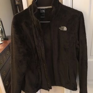 Brown North Face Zip Up